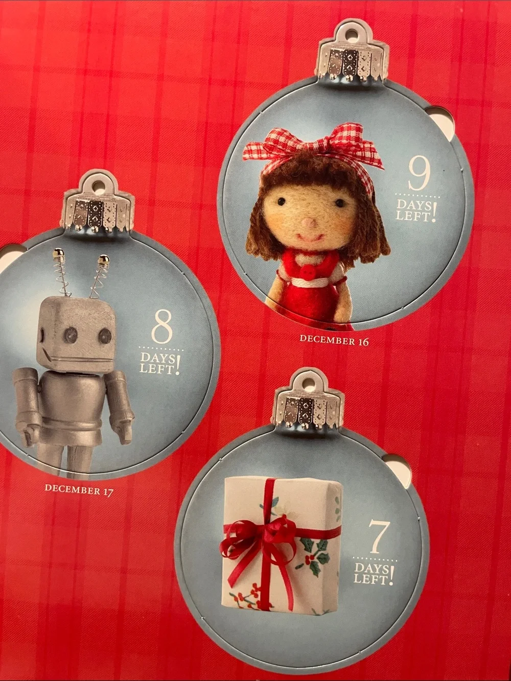 Jingle's Countdown to Christmas Children's Book with pop-out ornaments